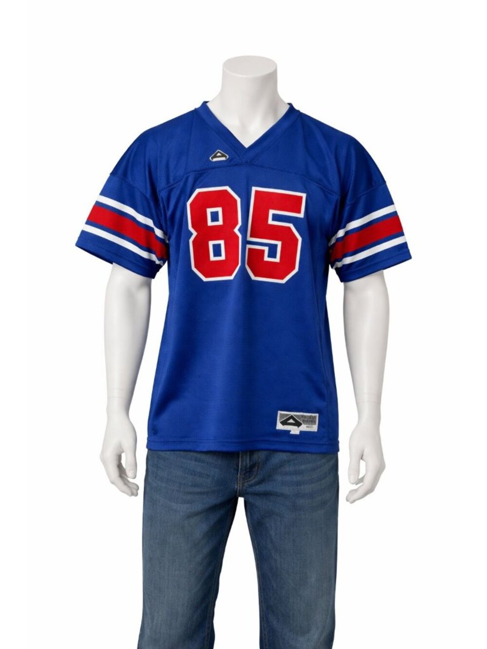 Vintage Football Jersey 85 Blue Red White Mesh USA Made Athletix Size Large 90s
